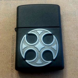 Zippo Black Matte w/Iron Cross Lighter - 25% discount for a bundle of 4!